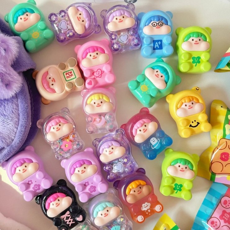 Special Offer Genuine Marshmallow Bear Cute Trendy Blind Box Ornaments Blind Bag Hand-Made Box Full Box Live Broadcast Wholesale