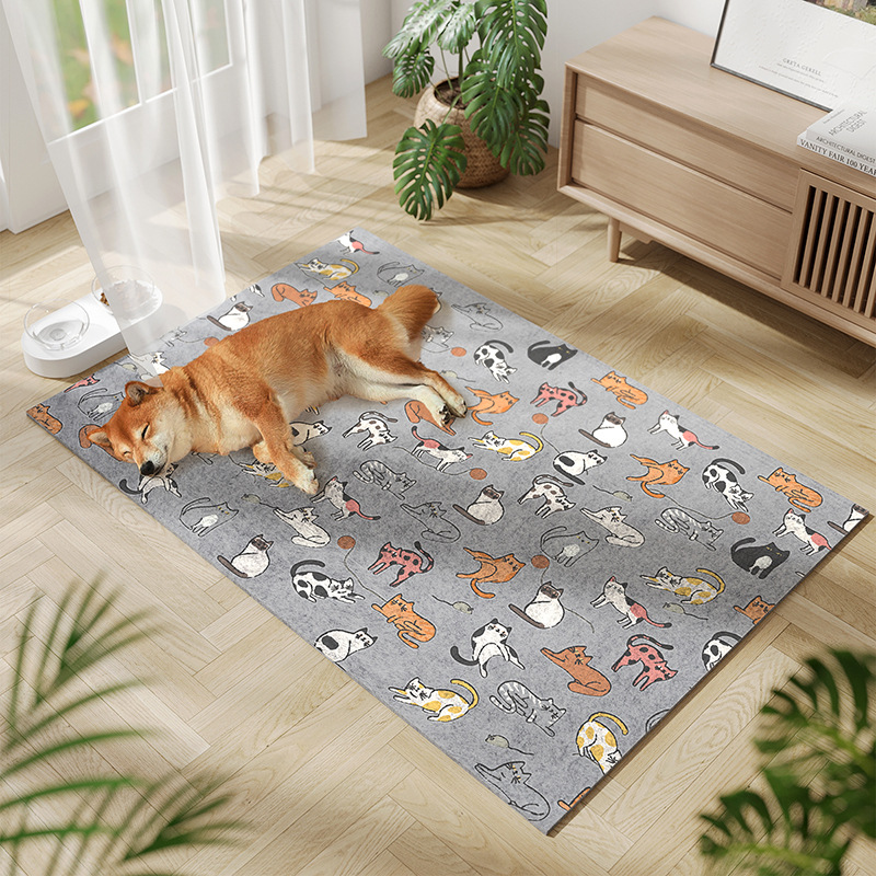 부직포 애완동물 매트 - 고양이 공원