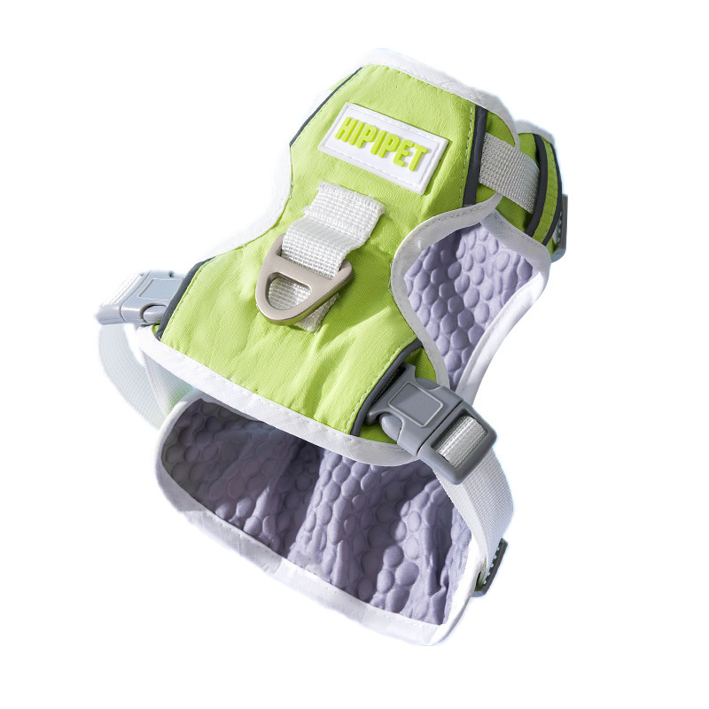 Correa para el pecho de tracción para mascotas para perros de primavera y verano, correa para salir transpirable para todas las estaciones, cuerda para pasear al perro, ajustable para perros pequeños y medianos