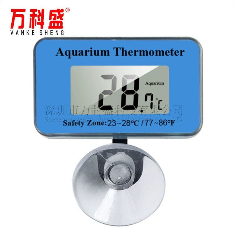 Погружной термометр для аквариума с присоской, термометр для аквариума HT-7, цифровой термометр для воды с LED-дисплеем