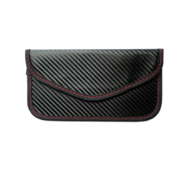Factory Direct Sales of Woven-Patterned Faraday Bags for Cell Phones, Signal-Blocking Bags for Car Keys, Anti-Radiation Cell Phone Bags