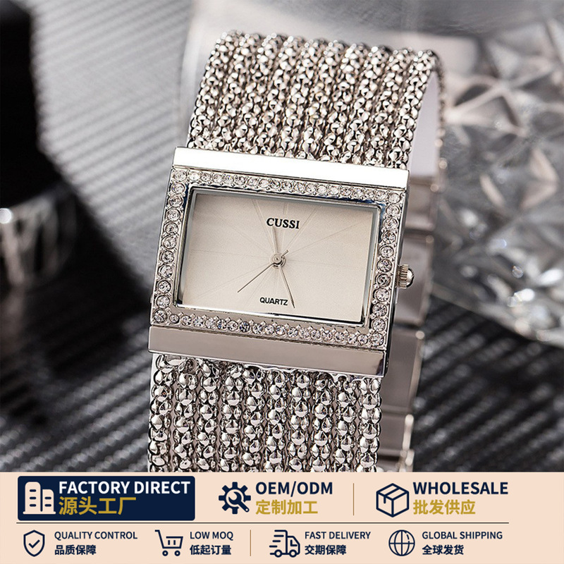 Fashion Trendy Women's Luxury High Quality Watch Square Large Dial Decoration Elegant Wrist Watch Fashion Trendy Women's Luxury High Quality Watch Square Large Dial Decoration Elegant Wrist Watch