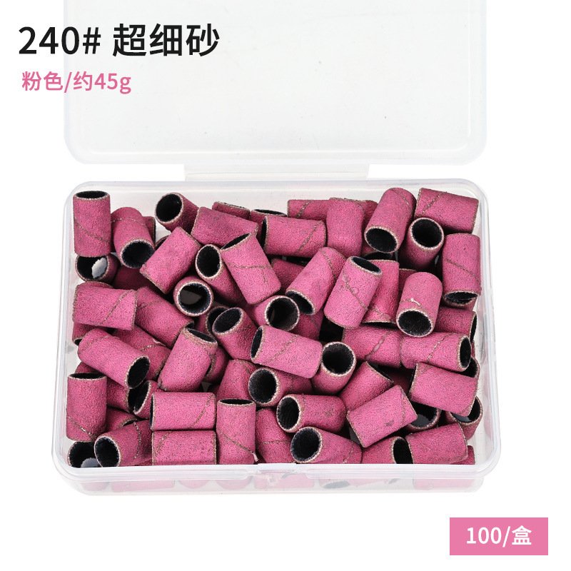 Juego de Anillos de Pulido para Uñas, con Eje para Máquina de Pulir, Anillos de Pulido Coloridos con Grano de Diamante