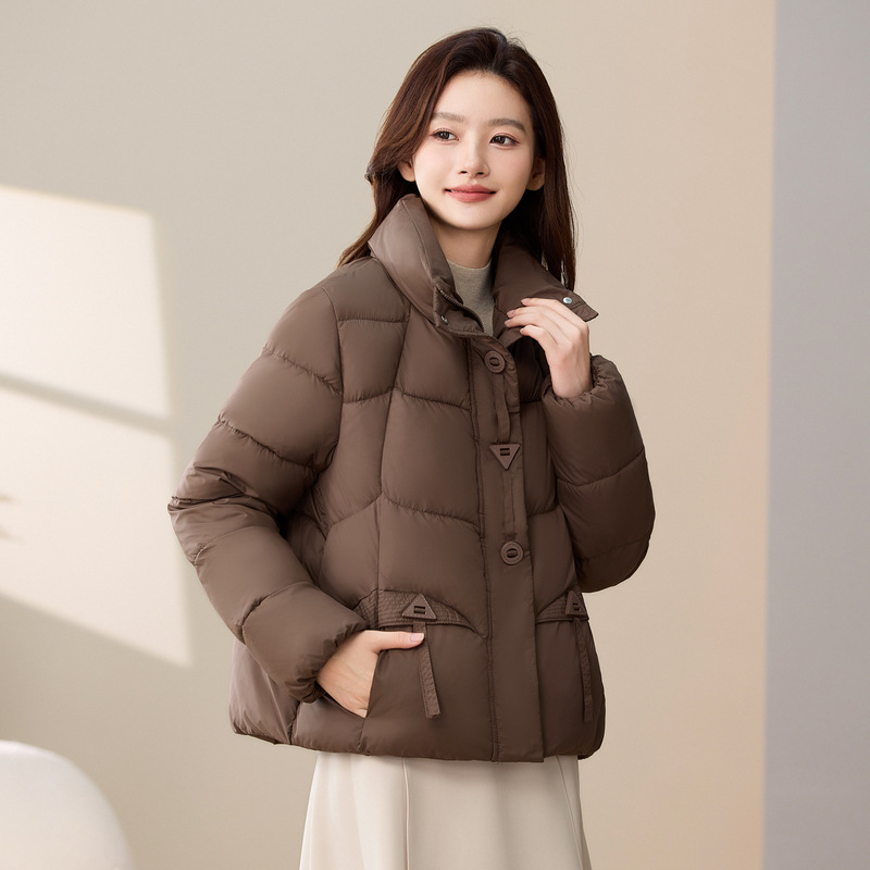 沧州棉服时尚立领棉服女短款外贸跨境新款冬季小个子面包服厚外套|undefined