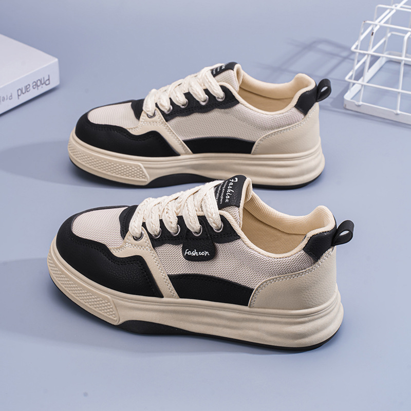 2025 zapatos de verano para mujer nuevos zapatos de lona transpirables para mujer, versión coreana de todo fósforo, plataforma deportiva y casual, zapatillas bajas, zapatos de moda image 5