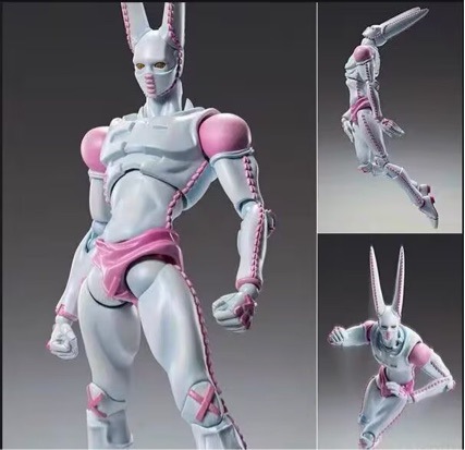 Wholesale Anime Figures Jojo's Bizarre Adventure Super Action Figure Big President Stand D4C Pink Movable Figure