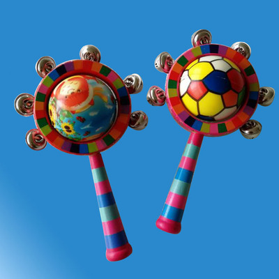 Rattle wholesale originality Colorful Rattle drum Small bell lace Strange new Puzzle Early education Toys Rattle