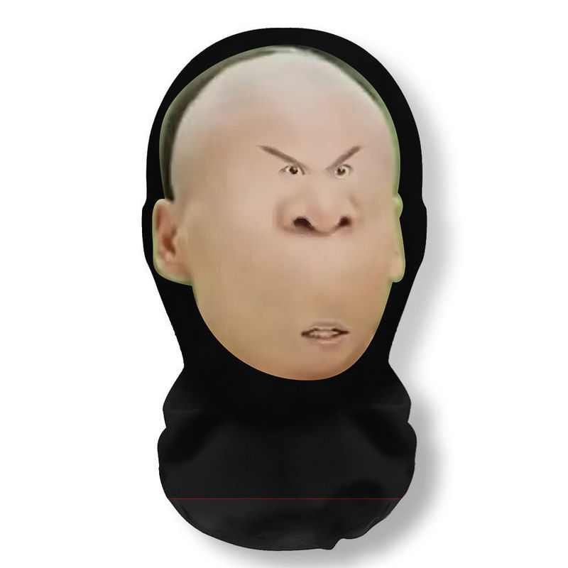 新款3D仿真人明星人脸装扮头套派对装饰面罩明星全脸搞笑网纱头套|undefined