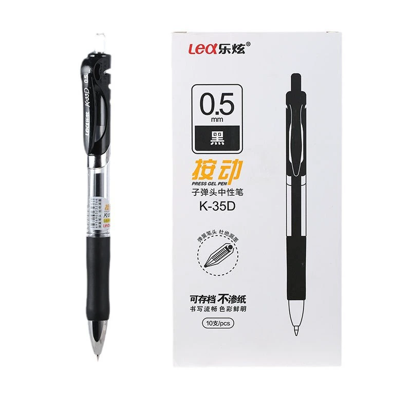 Black capacious rollerball pen for students