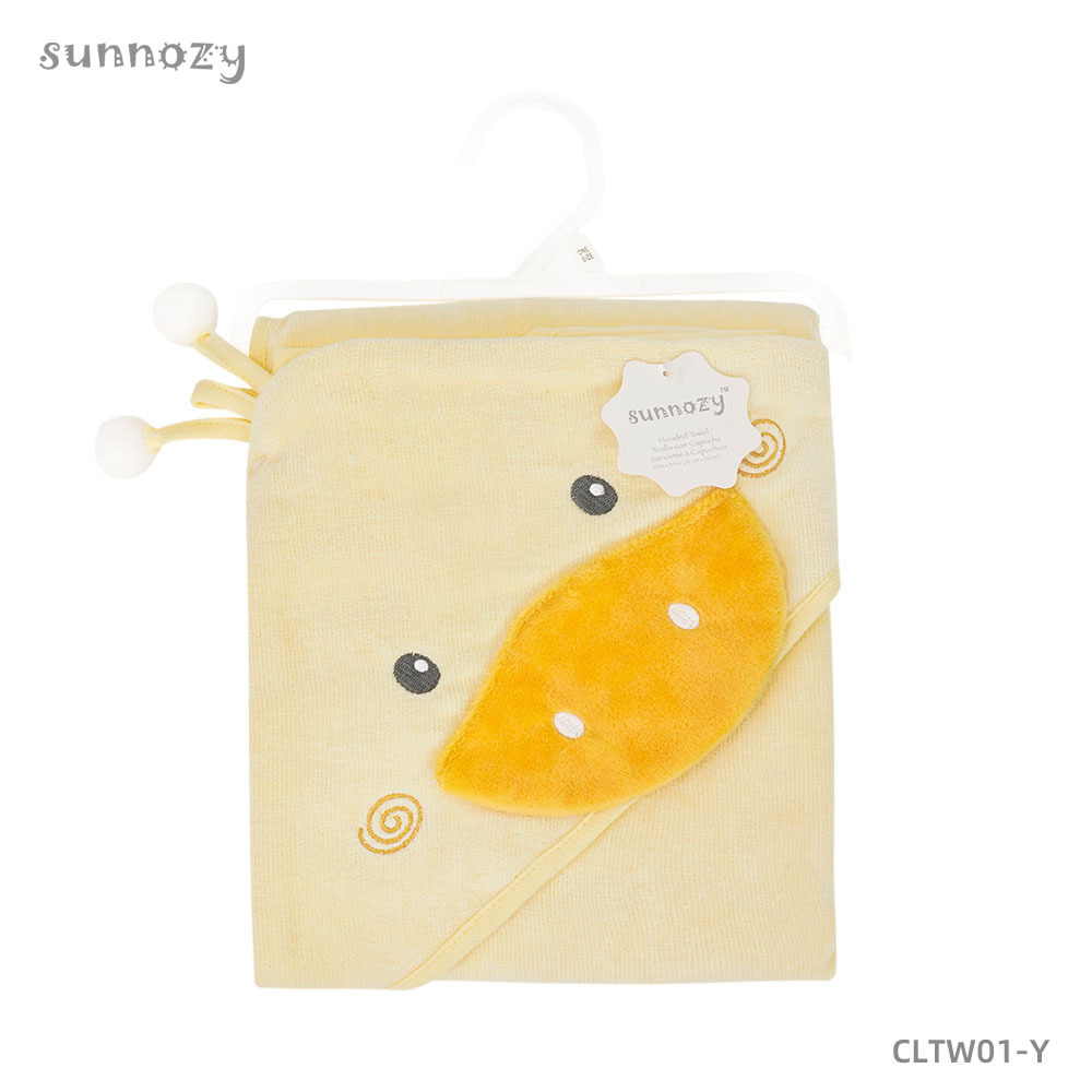 Toallas de baño con capucha de lana cortada para recién nacidos Sunnozy absorbente de agua fuerte animal lindo bebé toalla de capa con capucha al por mayor