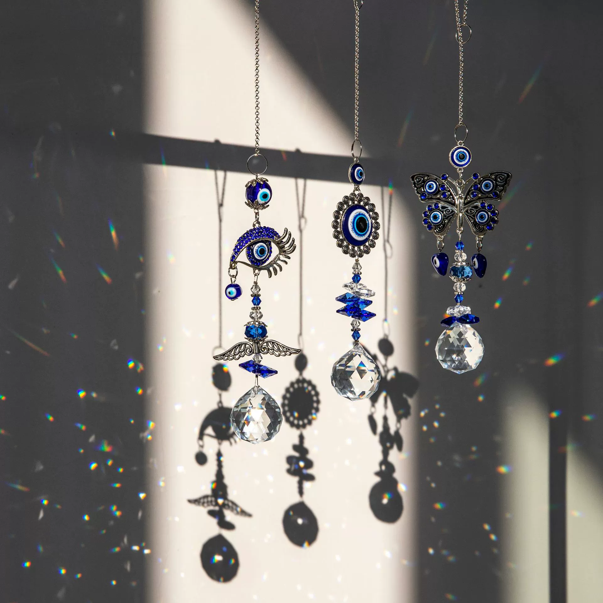Fashion Style Fashion Demon Eye Crystal Sun Catcher Lighting Pendant