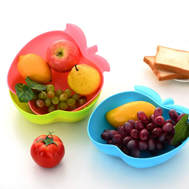 厂家直供苹果形水果盘  瓜果蔬菜果盘果篮