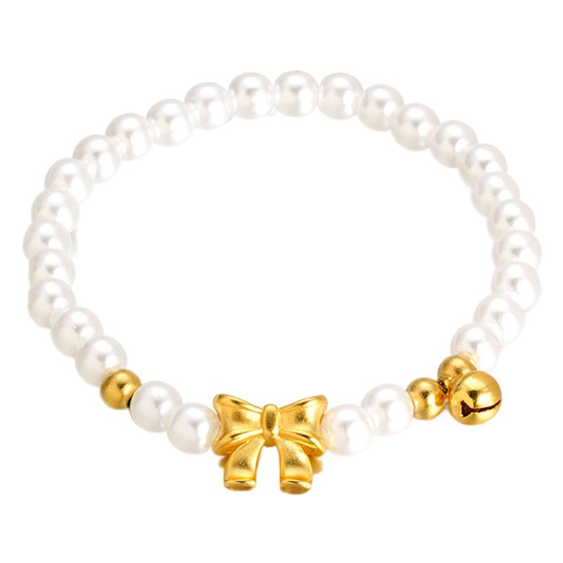 Vietnam oro nacional moda Shell cuentas arco pulsera elegante mujer imitación oro antiguo artesanía imitación perla joyería pulsera