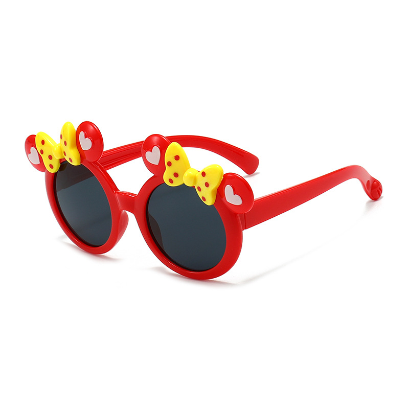 Gafas de Sol Infantiles de Dibujos Animados de Plástico, Protección UV400 para Protección Solar y Viajes