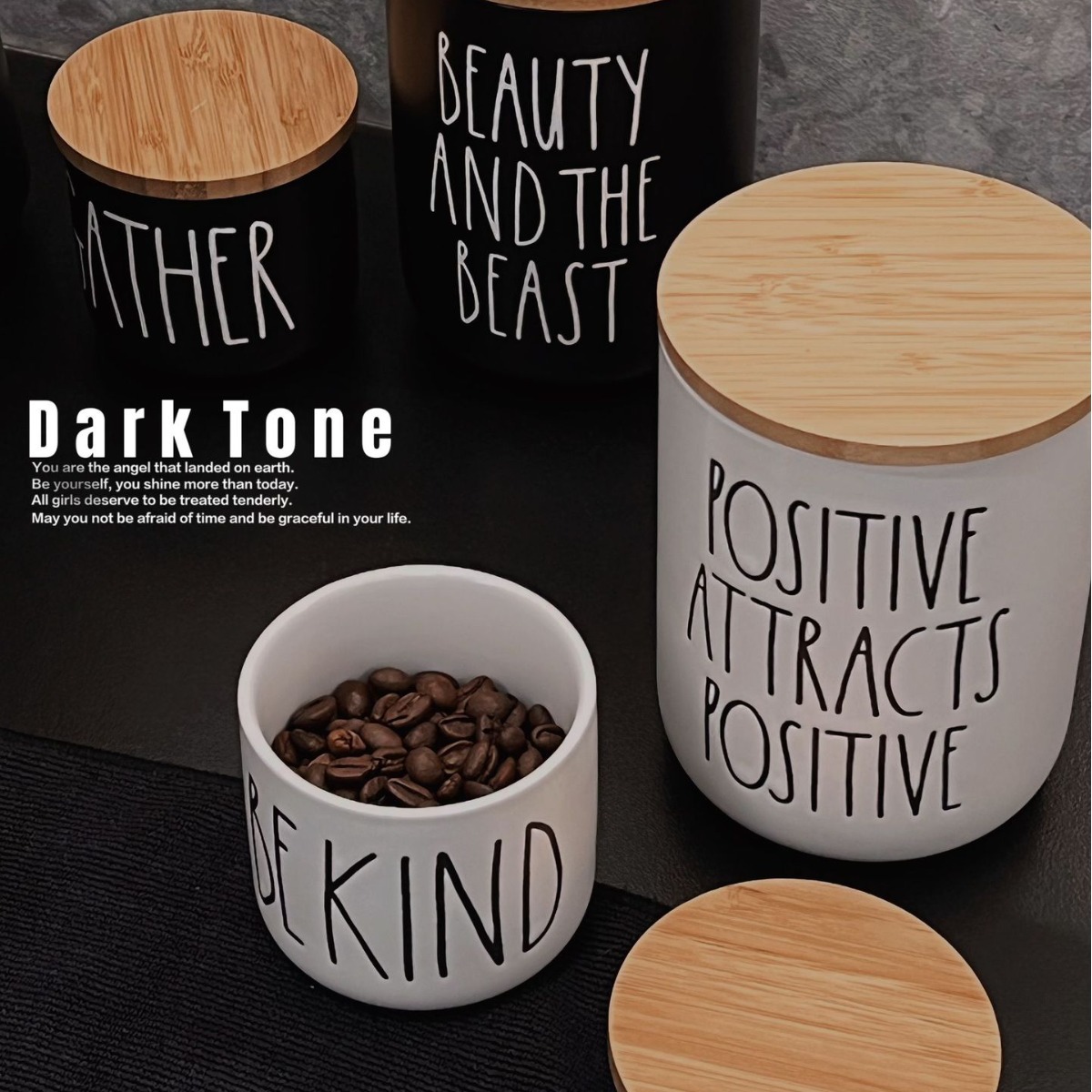 Tarro de almacenamiento de granos de café en polvo frasco sellado frasco de almacenamiento tarro de almacenamiento de leche en polvo tarro de almacenamiento de frijoles tarro de té de cerámica