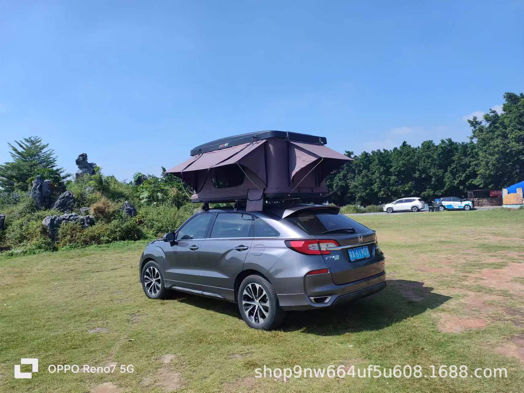 Automatic Pop-Up Car Roof Tent for Self-Driving Tours, Hard Shell Outdoor Sedan Pickup Suv Camping