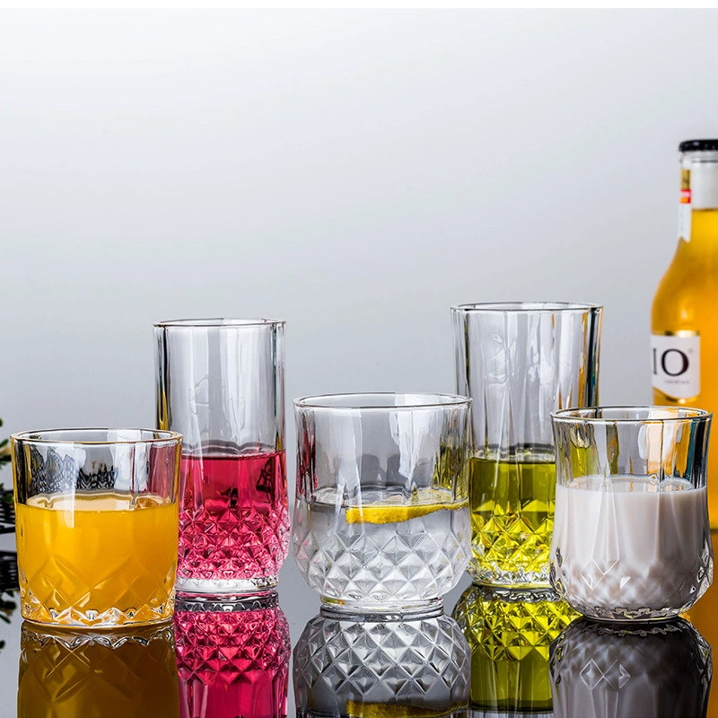 Резной прозрачный стеклянный бокал для вина резной круглый рот бокал для вина спиртные напитки чашка для напитков чашка чая костюм оптом