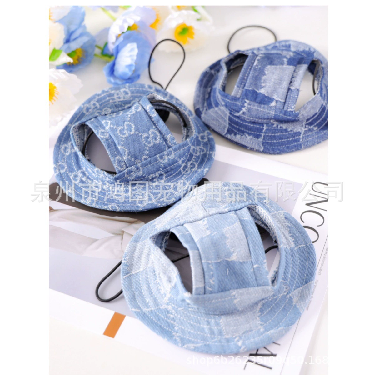 Новая трансграничная шляпа для домашних животных, летняя шляпа от солнца для собак, солнцезащитная шляпа для кошек, шляпа от солнца Bichon Teddy, шляпа с открытыми ушами