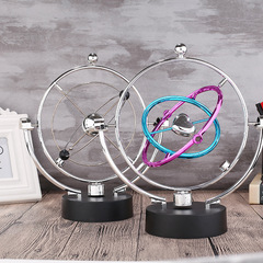 Rotating perpetual motion instrument, color billiard ball, Newton desk table decoration, celestial globe, home furnishings