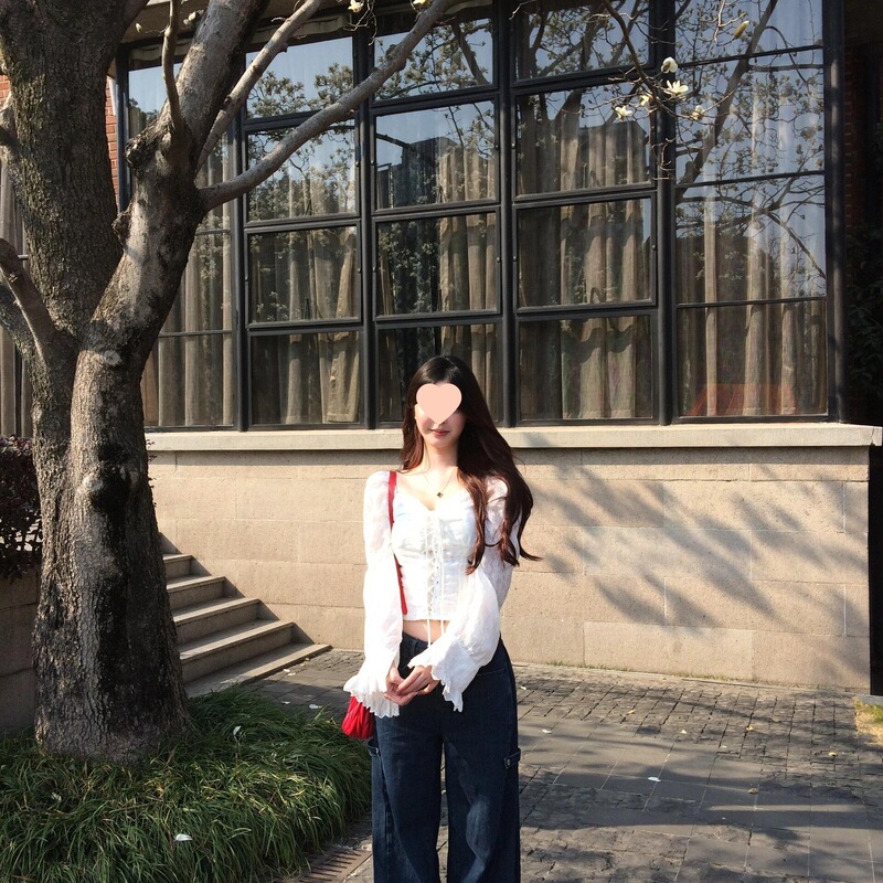 法式绑带一字肩蕾丝长袖衬衫女春夏季小众别致露锁骨绝美上衣|undefined