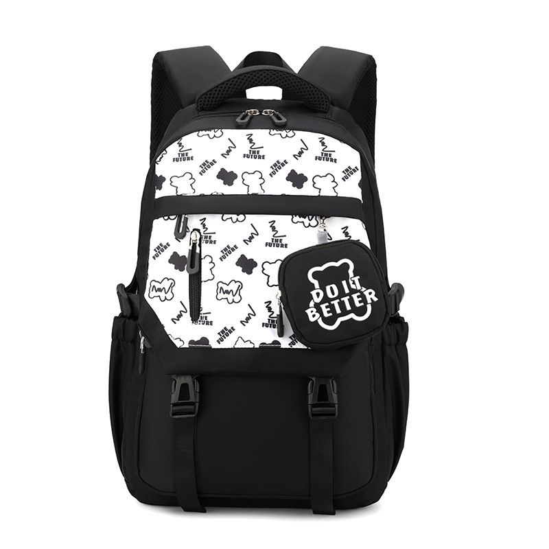 JLD nuevo transfronterizo de alta apariencia ultra-ligero mochila de la escuela secundaria chica estudiante mochila multi-funcional casual junior high schoolbag