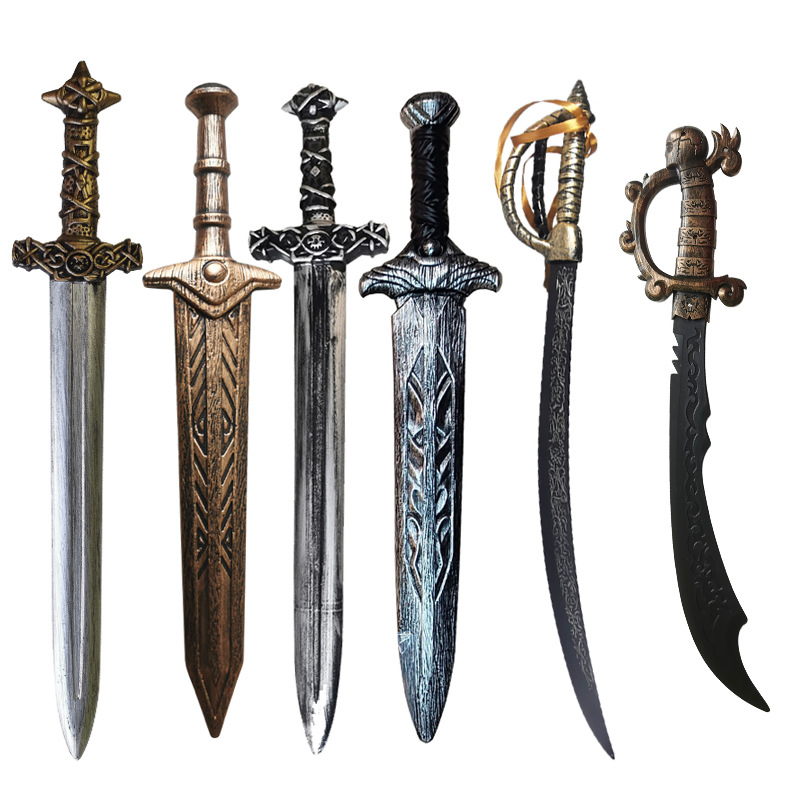 Cross-Border Plastic Sword Weapon Game Equipment Devil Knife Toy Halloween Celebration Role-Playing Props