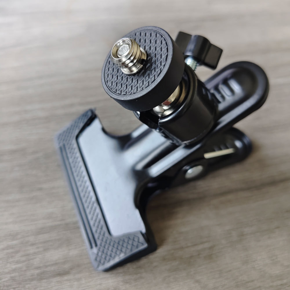 Metal Powerful Clip 360-Degree Rotating Pan/Tilt Desktop Live Broadcast Fixed Pvc Wooden Board Clip Photography Canopy Cloth Clip