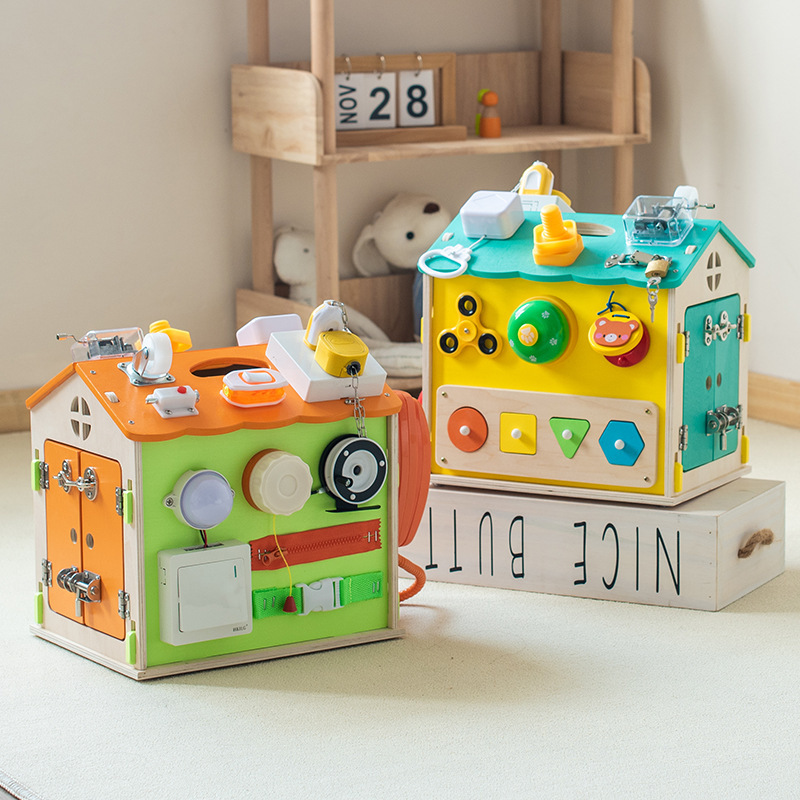 Montessori de madera Montessori educación temprana educación juguetes enseñando ayudas multi-funcional vida de los niños