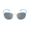 Children's square plastic sunglasses, multicoloured fashionable glasses, flowered