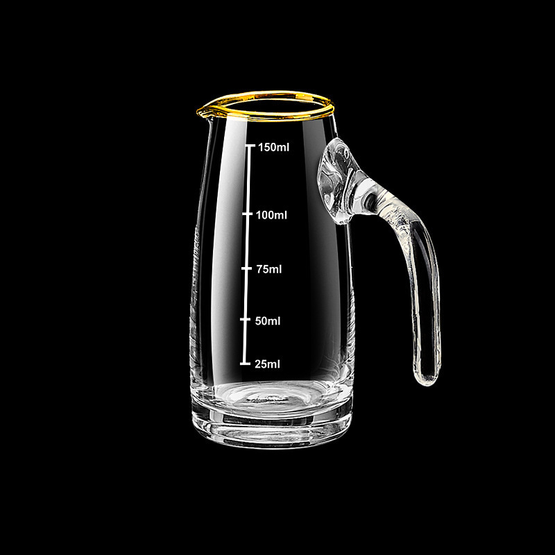 Vidrio de 100ml botella de licor con calibración de cantidad doméstica botella de licor de vino tinto pequeña botella de vinos de licor separador de licor