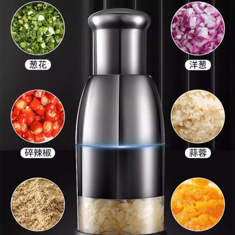 304 palo de acero inoxidable palo de palo de ajo casero barro de cocina herramienta de prensa de cocina multifuncional