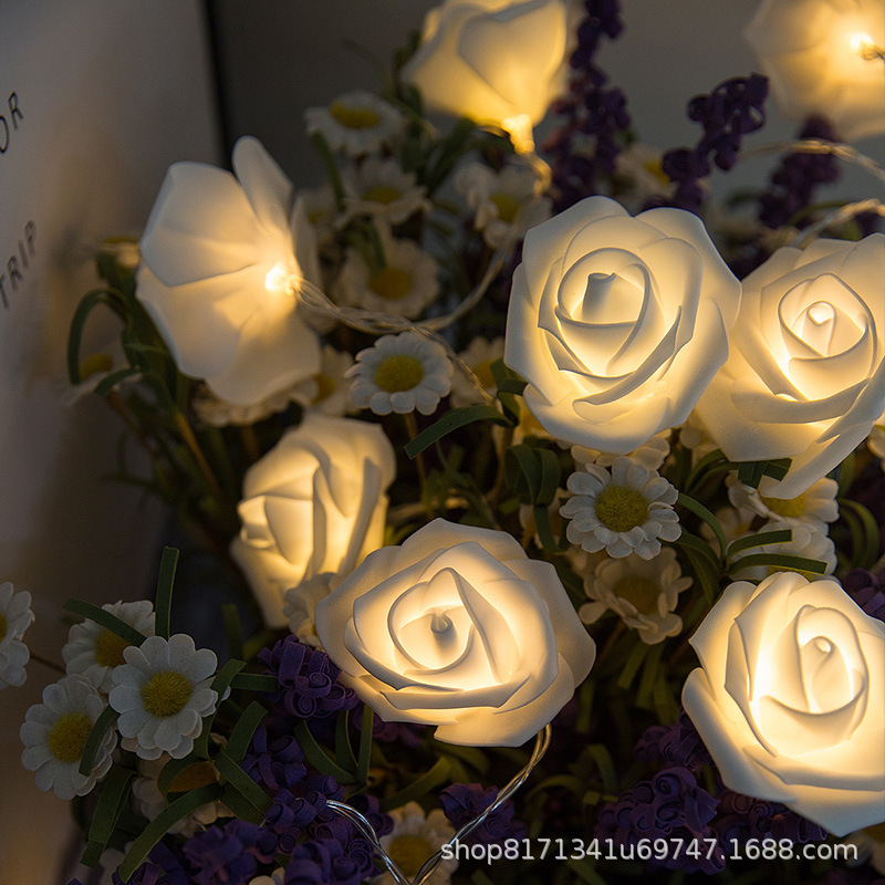 Rosas de lámparas, decoración de decoración