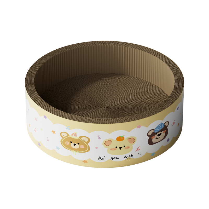La taza de té para mascotas de Four Seasons se puede usar para dormir y se puede jugar con la tabla de agarre del gato de sisal, resistente al agarre y al desgaste
