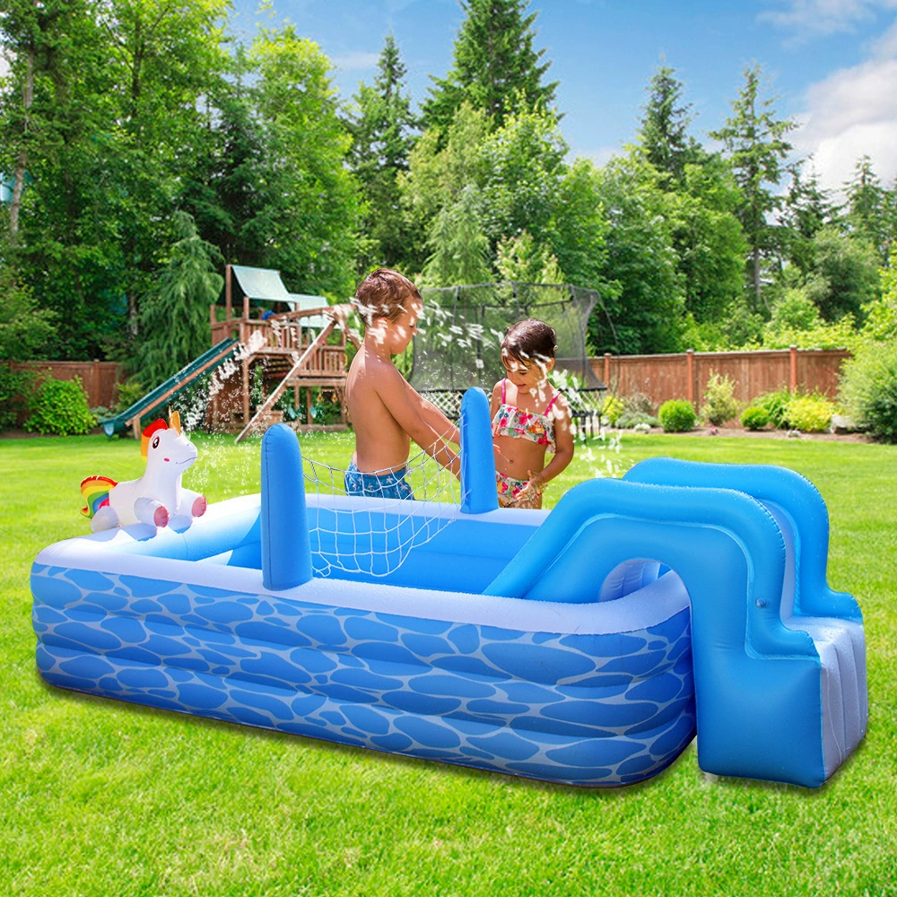 Пятно надувной детский бассейн Единорог бассейн слон открытый газон Пляжный пляж волейбол слайд бассейн