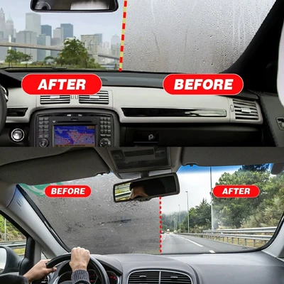 Glass Front Windshield Window: Automotive glass defogging agent