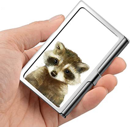 Amazon WISH Customize Heat Transfer Business Card Holder for Men Creative Metal Business Card Case for Women