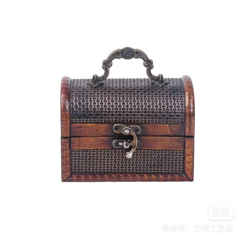 Wooden retro storage box