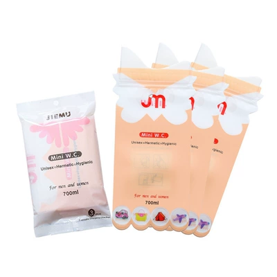self-driving travel traffic jam outdoor: On-board emergency urine bag