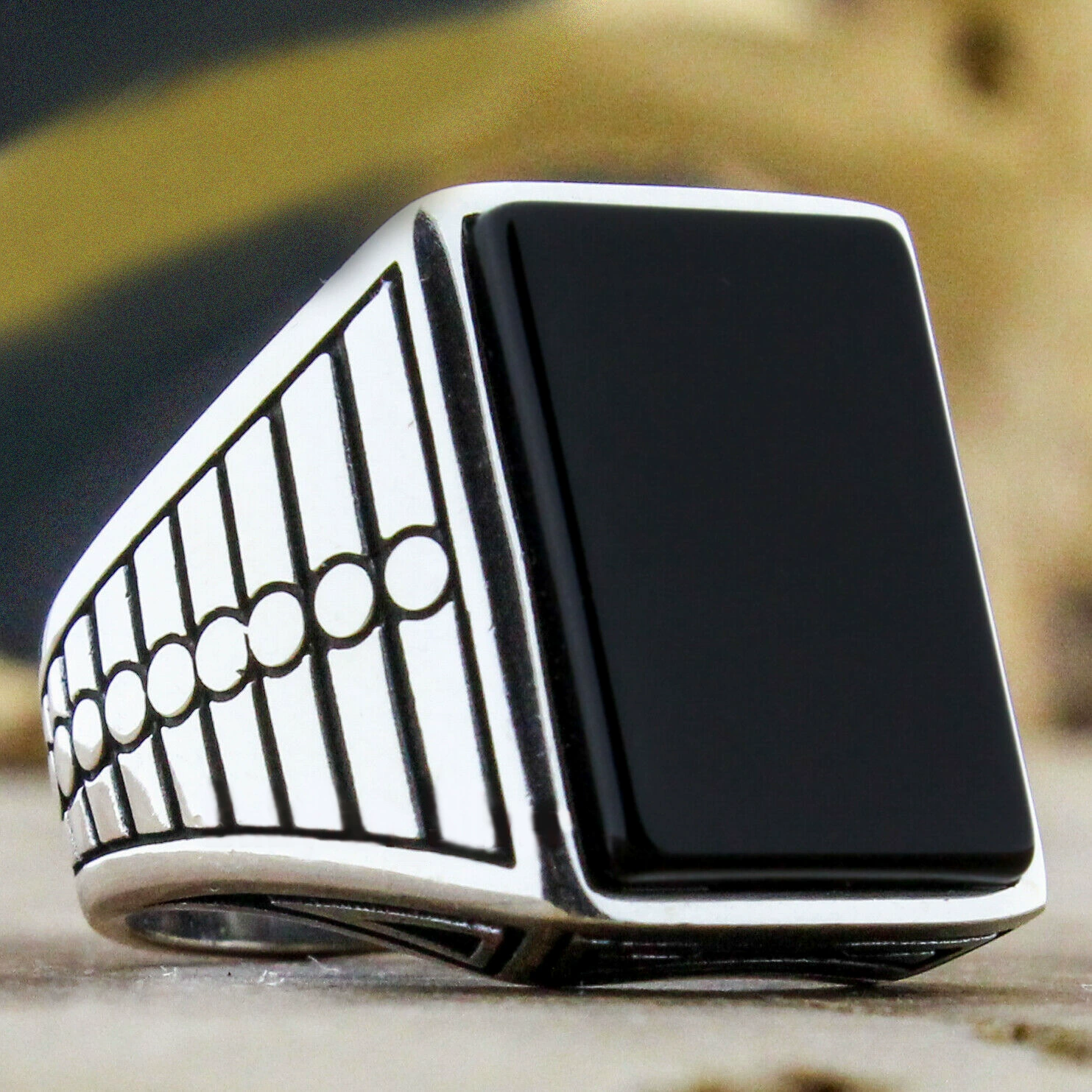 Accessory, retro zirconium, ring with stone, European style, wholesale