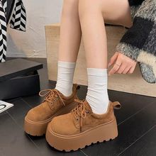 勃肯鞋女秋冬厚底松糕爆款时尚百搭女鞋2025新款增高网红大头豆豆