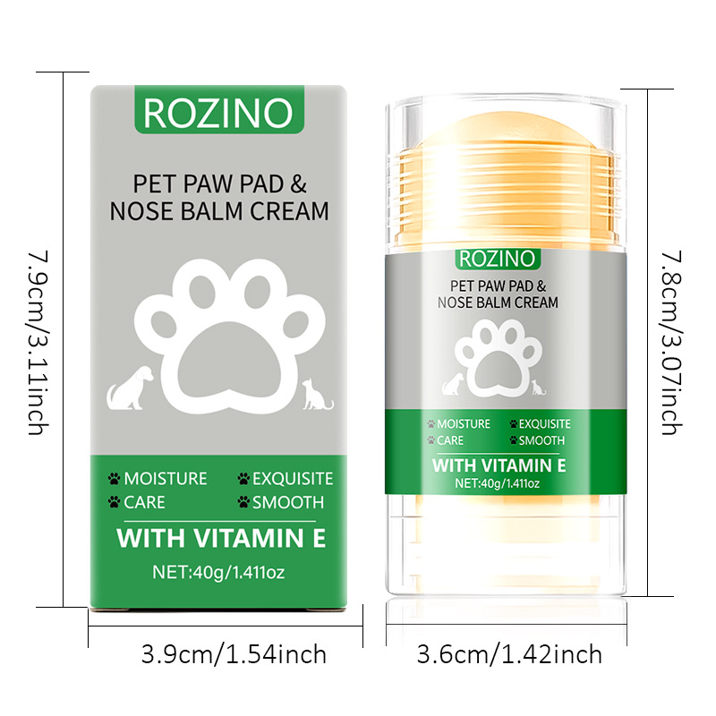 Patte de compagnie à base de plantes naturelles et crème de soins de la peau pour chiens chats 40g