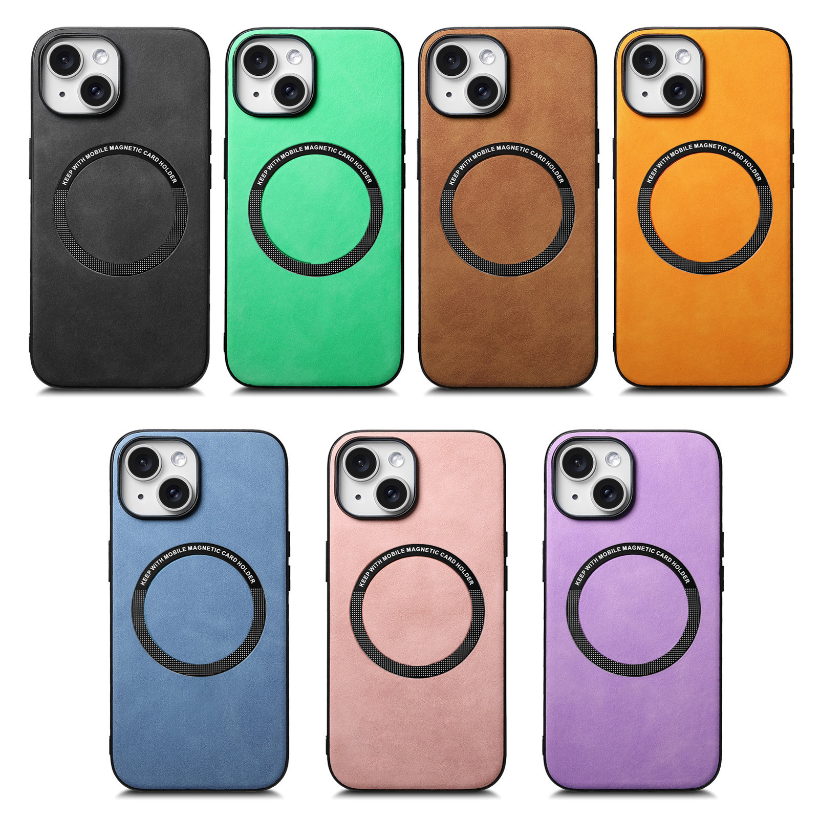 Suitable for iPhone16 Apple mobile phone case Magsafe magnetic solid color fine hole anti-fall 600 super many models can be made