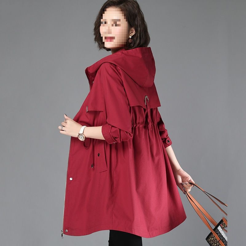 棉风衣女中长款新款韩版时尚宽松岁中年妈妈流行外套潮