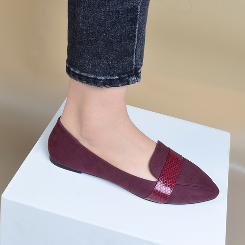 Foreign trade cross-border ins trendy shoes for women new versatile spring and summer shallow mouth soft sole scoop shoes pointed toe ladies shoes