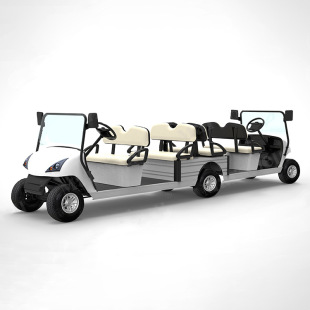 Convertible Double-Headed Golf Cart 8-Seater Electric Golf Cart Airport Passenger Shuttle Tourist Reception Vehicle