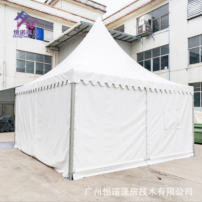 恒诺篷房供应户外活动会议展览仓储篷房婚庆帐篷锥顶5*5尖顶帐篷