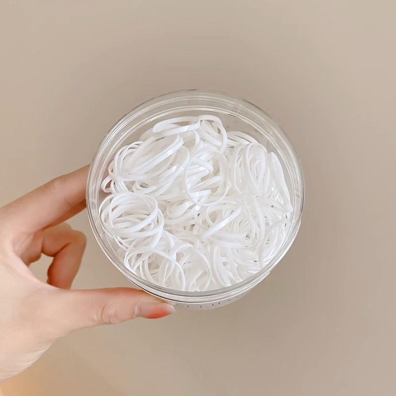 黒色使い捨てゴムバンドヘアゴム 女性用 高弾性 髪を傷めない 子供用ヘアゴム 編み込みヘアゴム 女の子用ヘアリング|undefined