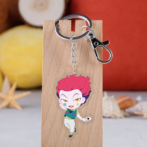 Anime merchandise Hunter x Hunter Alucard keychain Jack and Killua transparent pendant