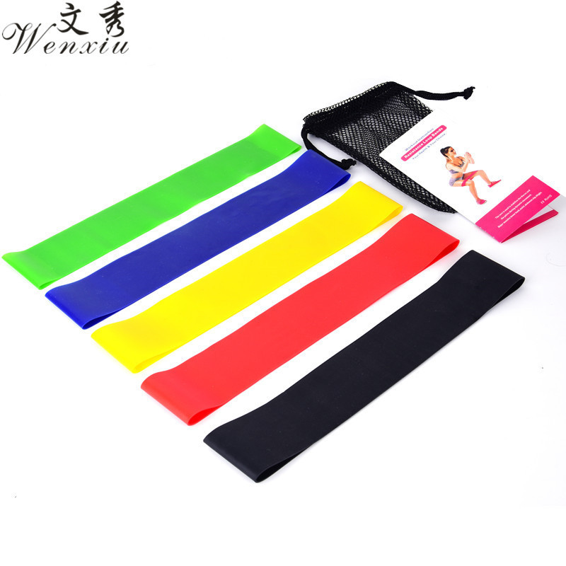 TPE yoga pull ring multi-function fitness resistance band squat hip elastic ring 600X50 pull band suit