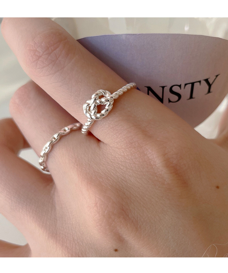 Rings Classification 1 Piece 925 Sterling Silver Heart Shape Rings